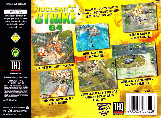 Nuclear Strike 64 - Dos