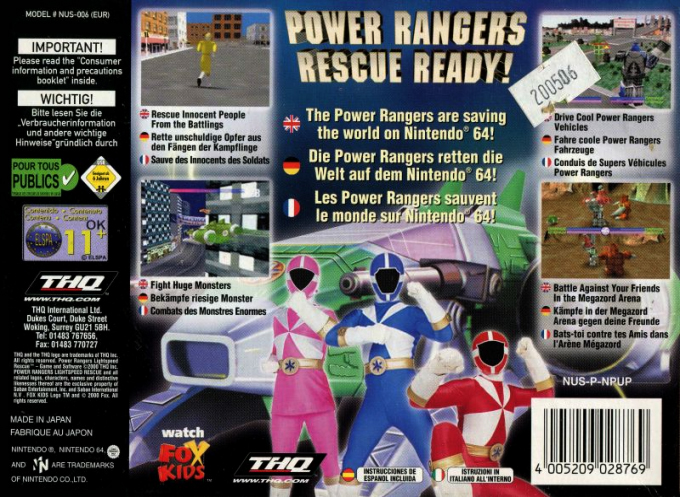 Saban's Power Rangers : Lightspeed Rescue - Dos