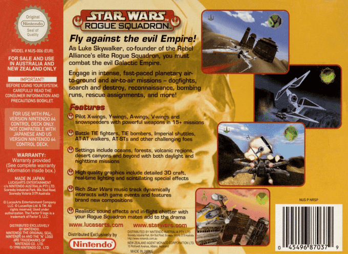 Star Wars : Rogue Squadron - Dos