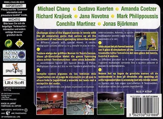 Yannick Noah All Star Tennis '99 dos