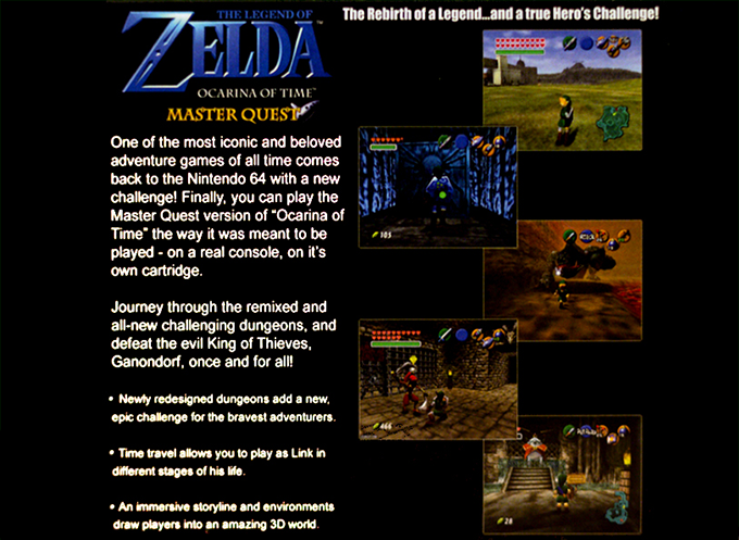 Zelda no Densetsu: Toki no Ocarina - Ura (GameCube) dos