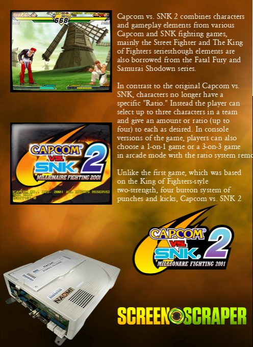 Capcom vs. SNK 2: Mark of the Millennium 2001 - Dos