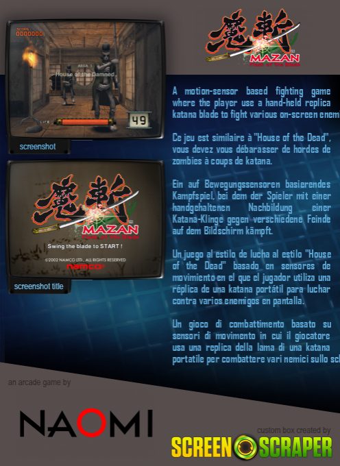 Mazan: Flash of the Blade - Dos