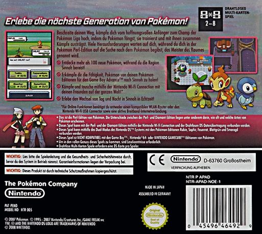 Pokemon - Version Perle dos