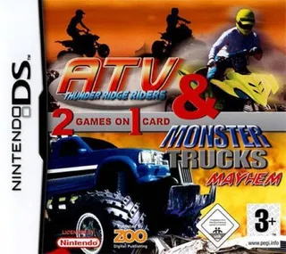 2 Games on 1 Card: Monster Trucks Mayhem & ATV - Thunder Ridge Riders