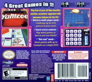 4 Game Fun Pack: Monopoly + Boggle + Yahtzee + Battleship dos