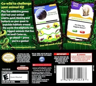 Animal Genius : Le Grand Quiz des Animaux dos