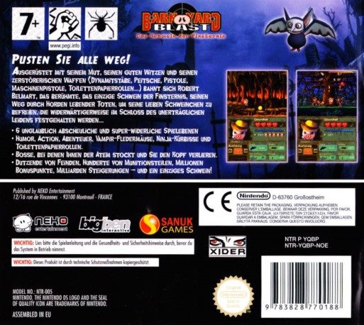 Barnyard Blast : Le Cochon des Ténèbres dos