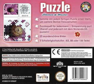 Blumen & Muster Puzzle - Echter Puzzlespass fuer Unterwegs dos