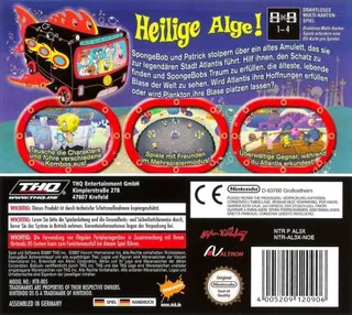 Bob L'Eponge : Bulle En Atlantide dos