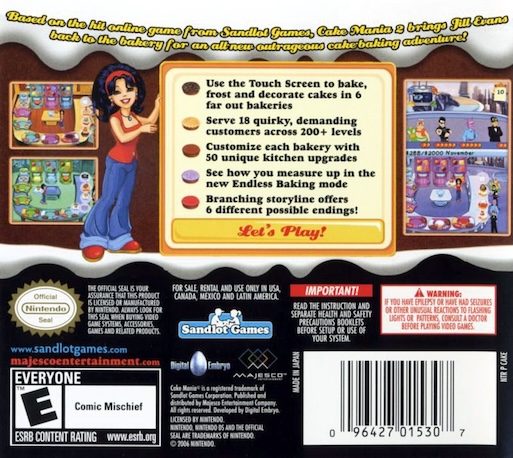 Cake Mania 2 : Jill's Next Adventure ! dos