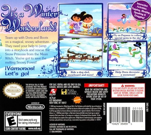 Dora L'Exploratrice : Dora Sauve la Princesse des Neiges dos