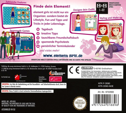 Element Girls: Love, Fashion & Friends - Dos