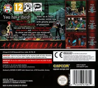 Ghost Trick : Détective Fantôme dos