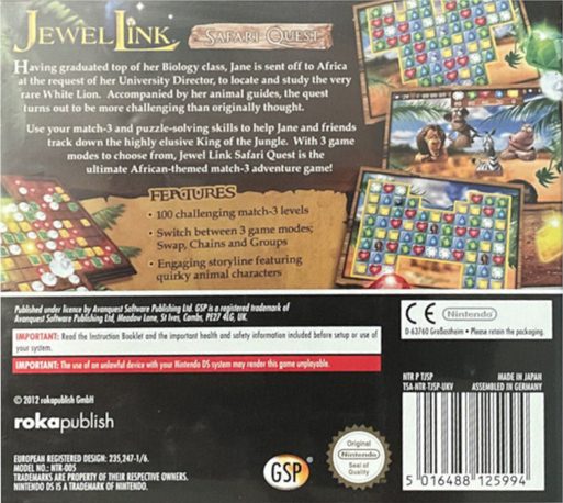 Jewel Link - Safari Quest - Dos