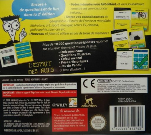 La Culture générale pour les nuls dos