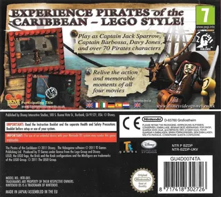 LEGO Pirates des Caraïbes : Le Jeu Vidéo dos