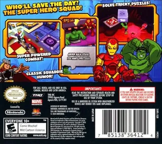 Marvel Super Hero Squad : Le Gant De L'infini dos