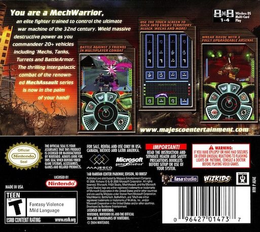 MechAssault : Phantom War dos