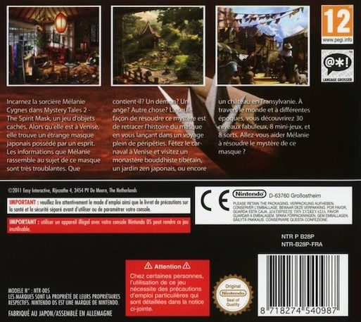 Mystery Tales 2 : The Spirit Mask dos