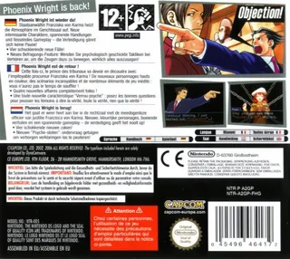 Phoenix Wright : Ace Attorney - Justice for All dos