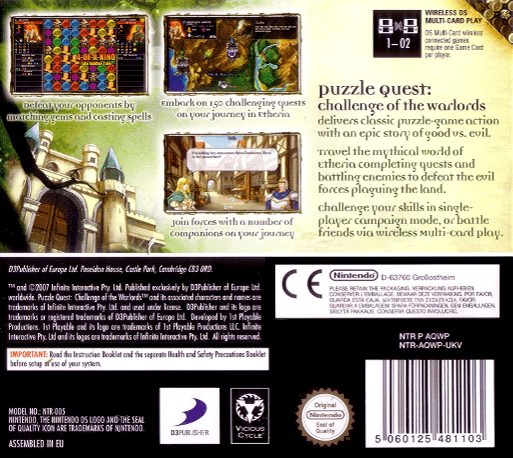 Puzzle Quest : Challenge Of The Warlords dos