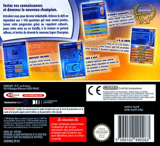 Questions pour un Champion: Le Jeu Officiel - Édition Spéciale 20 Ans dos