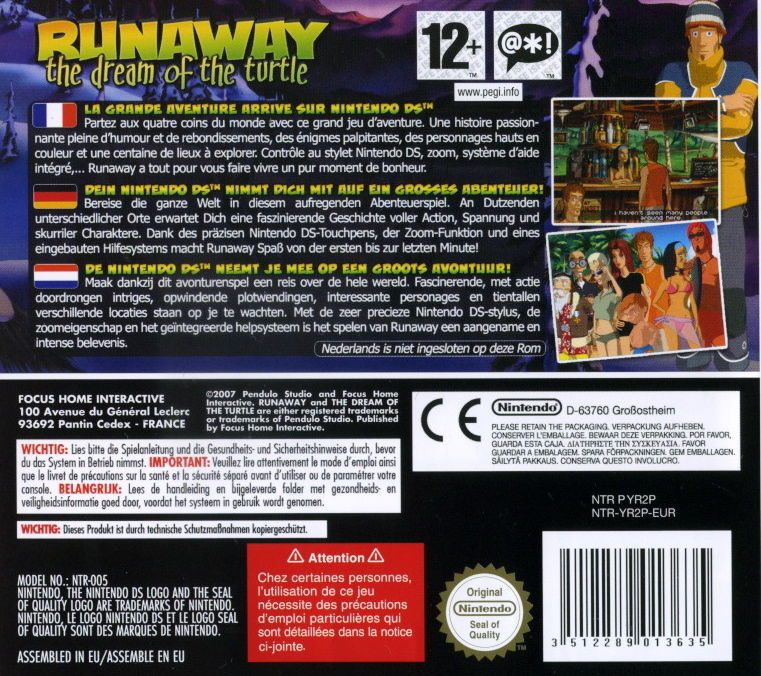 Runaway : The Dream of the Turtle dos