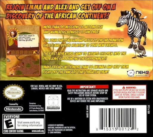Safari Adventures : Afrique - Dos