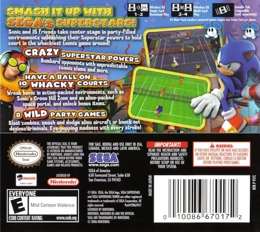 Sega Superstars Tennis dos