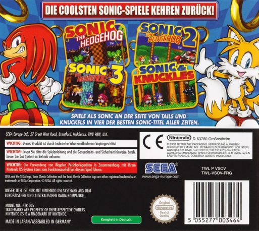 Sonic Classic Collection dos