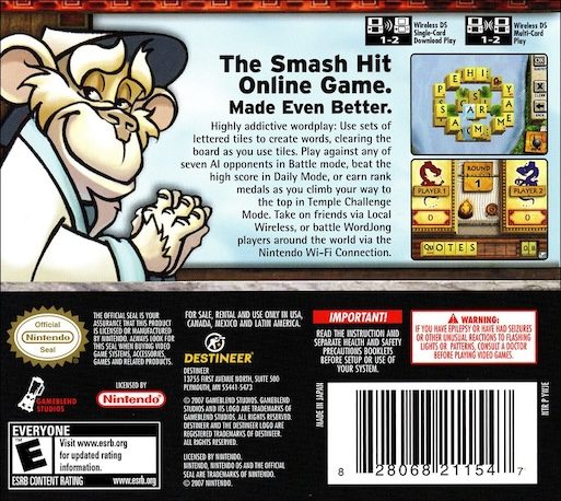 Tele 7 Jeux Inedits : WordJong dos