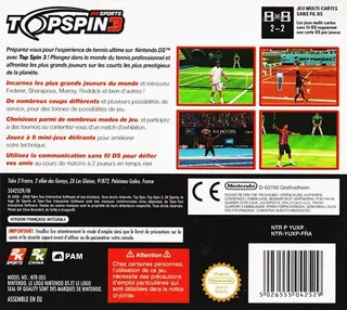 Top Spin 3 dos