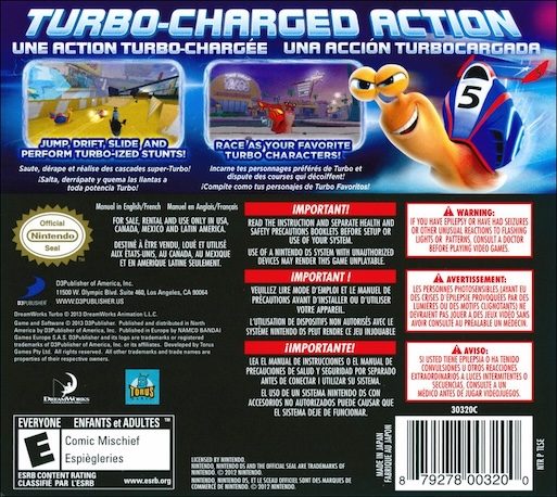 Turbo : Equipe de Cascadeurs dos