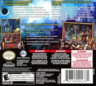 Vampire Moon : Le Mystère du Soleil Noir dos