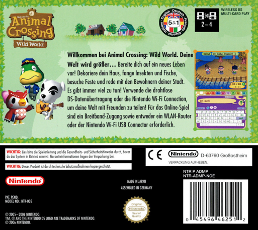 Animal Crossing - Wild World dos