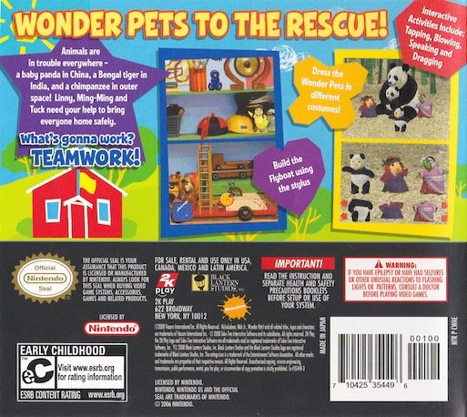 Wonder Pets!: Save the Animals! dos