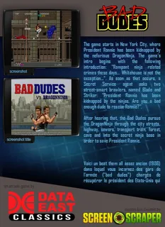 Bad Dudes vs. Dragonninja - Dos