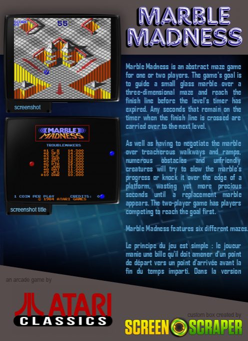 Marble Madness dos