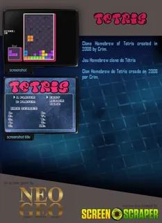NeoGeo 2-Player Tetris dos