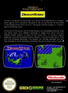 Advanced Dungeons & Dragons : DragonStrike - Dos