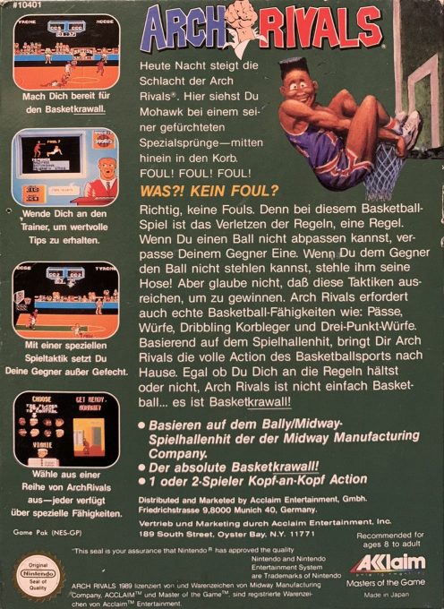 Arch Rivals : A Basketbrawl! - Dos