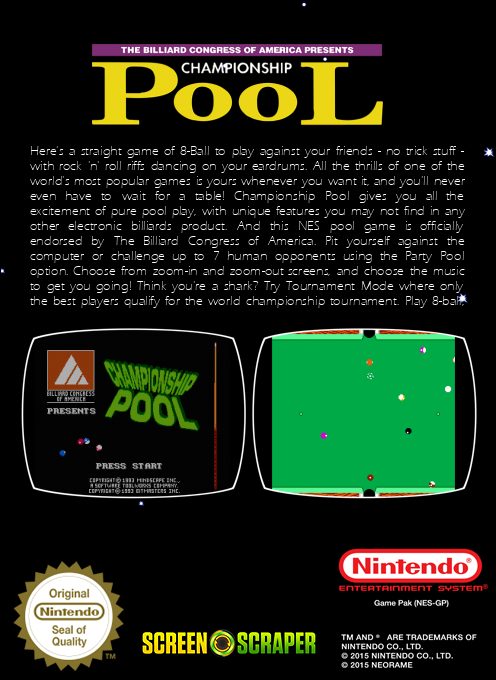 Championship Pool dos