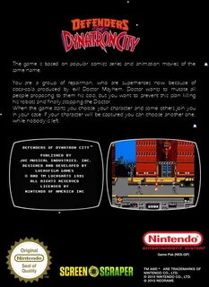 Defenders of Dynatron City - Dos