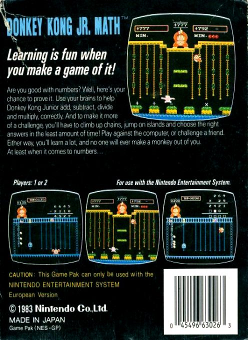 Donkey Kong Jr. Math dos