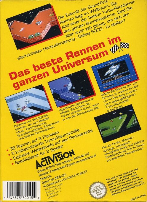 Galaxy 5000 : Racing in the 51st Century dos