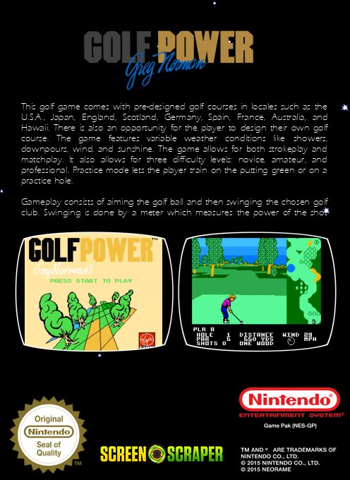 Greg Norman's Golf Power dos