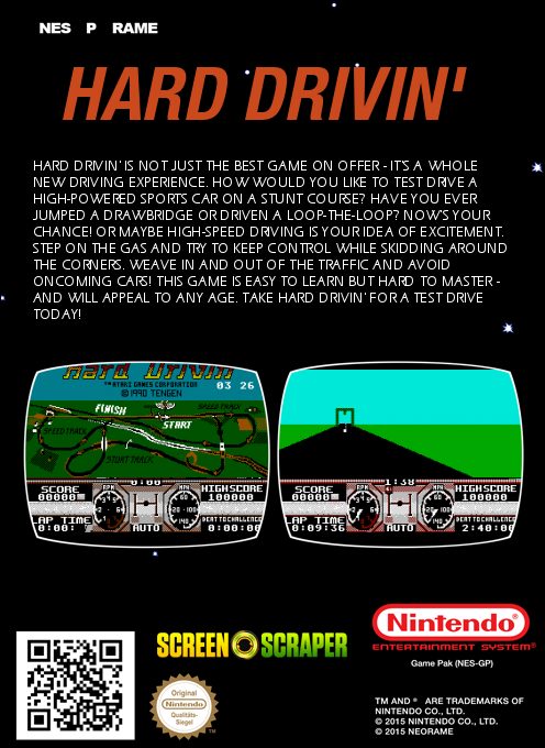 Hard Drivin' - Dos