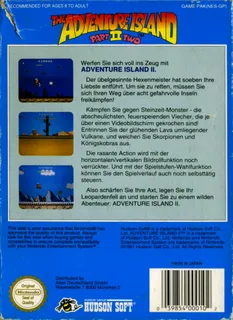 Hudson's Adventure Island II - Dos