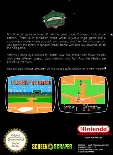 Legends of the Diamond : The Baseball Championship Game - Dos